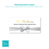 Festive Ribbon Bow | Holiday Cards and Christmas Cards by Blank Sheet