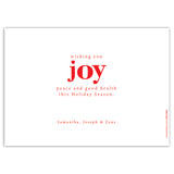 Wishing You JOY | Holiday Cards and Christmas Cards by Blank Sheet