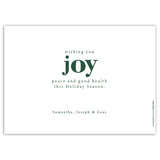 Wishing You JOY | Holiday Cards and Christmas Cards by Blank Sheet