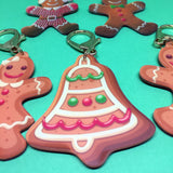 Gingerbread Bell Bashtags®  | Personalized Pet ID Tags for Dogs & Cats by Blank Sheet