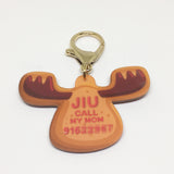 Gingerbread Reindeer Bashtags®  | Personalized Pet ID Tags for Dogs & Cats by Blank Sheet
