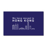 Hong Kong Skyline Navy Blue