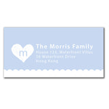 Initial Heart Birth Announcements