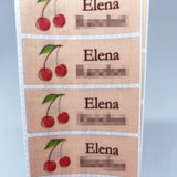 Fabric iron-on name labels