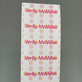 Fabric iron-on name labels 