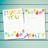 Kiddy Collection™ Party Stationery - Party Balloons