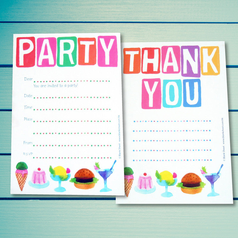 Kiddy Collection™ Party Stationery - Party Gourmet