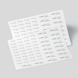 Classic name labels