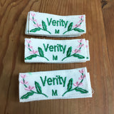 Embroidered name patches