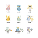 Owls bag tags