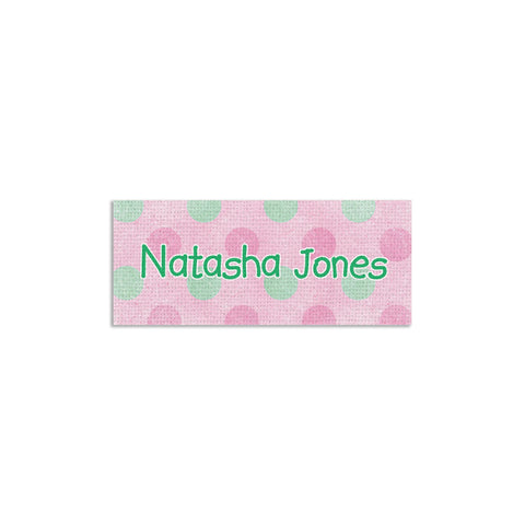 Fabric iron-on name labels 