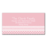 Polka Dots Lace Birth Announcements