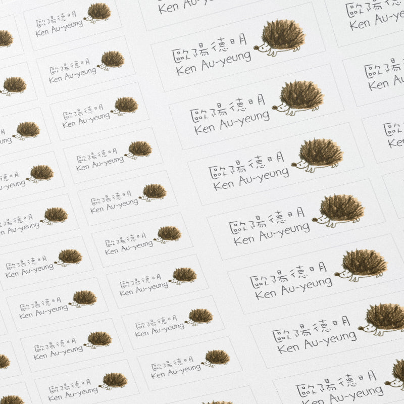 Classic name labels