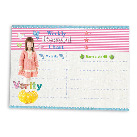 Reward Chart Girly Pink | Blank Sheet