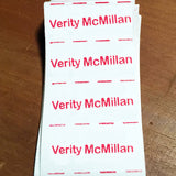 Non-woven sewing name tags name labels S30x15mm 50 tags | Blank Sheet