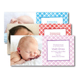 Sweet Checkers Birth Announcements