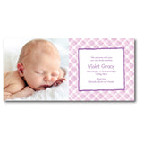 Sweet Checkers Birth Announcements