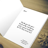 Thank you card