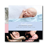 Three Special Moments Birth Announcements