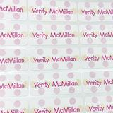 Waterproof name labels