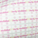 Waterproof name labels